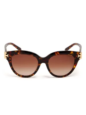 Tory Burch Eleanor acetate Tortoiseshell Sunglasses with Brown Lenses Eleanor Cat-Eye Sunglasses: Women main image 4