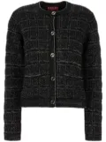Gucci checked jacquard cardigan - Black