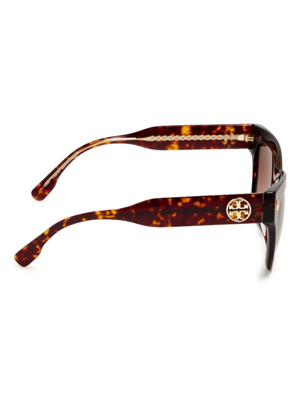 Tory Burch Miller rectangle-frame sunglasses - Bruin