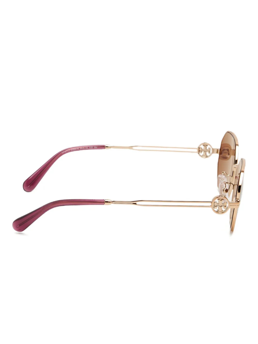 Tory Burch Zonnebril met achthoekig montuur - Roze