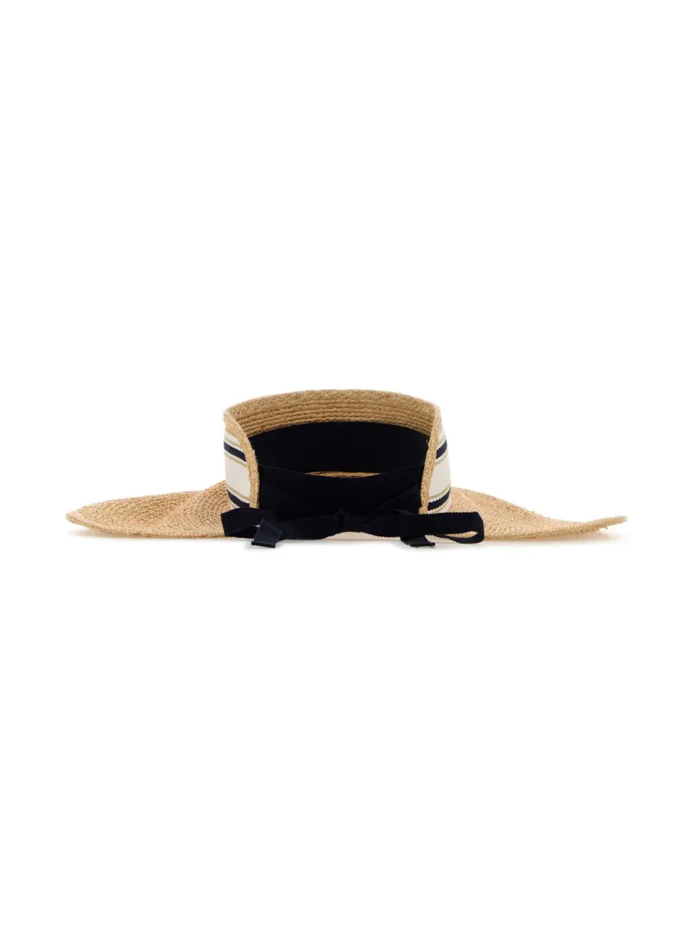 Miu Raffia zonnehoed Beige