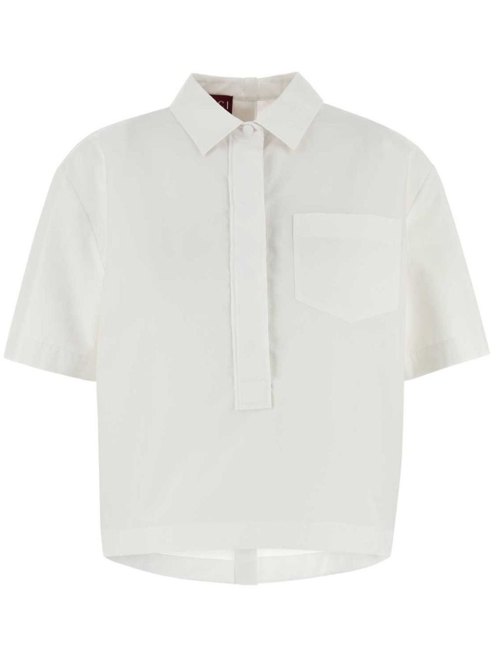 Gucci logo-embossed poplin shirt Wit