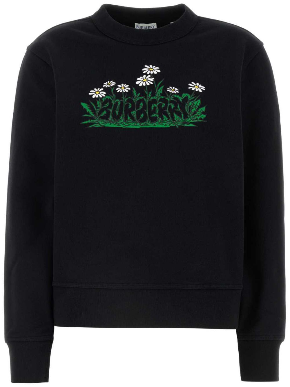 Burberry Sweater met logoprint Zwart