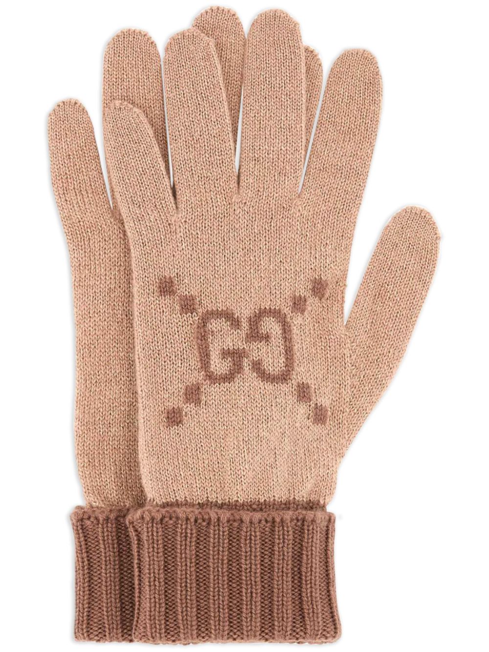 Gucci Logo Knitted Gloves Neutrals FARFETCH CA