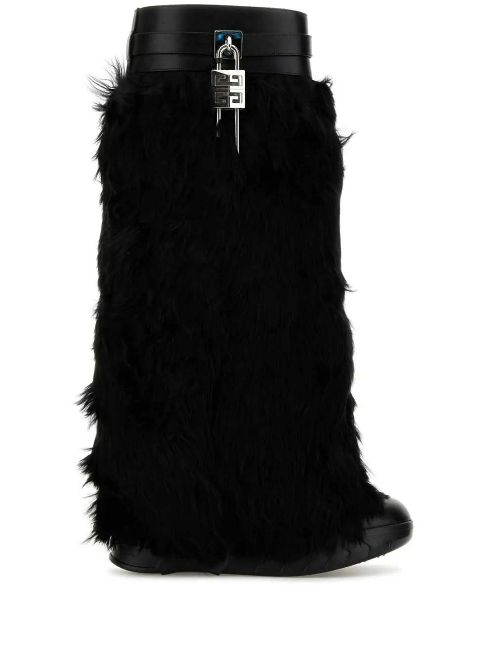 Givenchy bottines Shark Lock Biker en alpaga - Noir Givenchy bottines Shark Lock Biker en alpaga - Noir