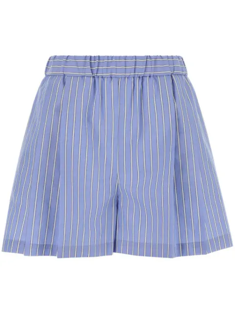 Marni shorts de popelina bordados