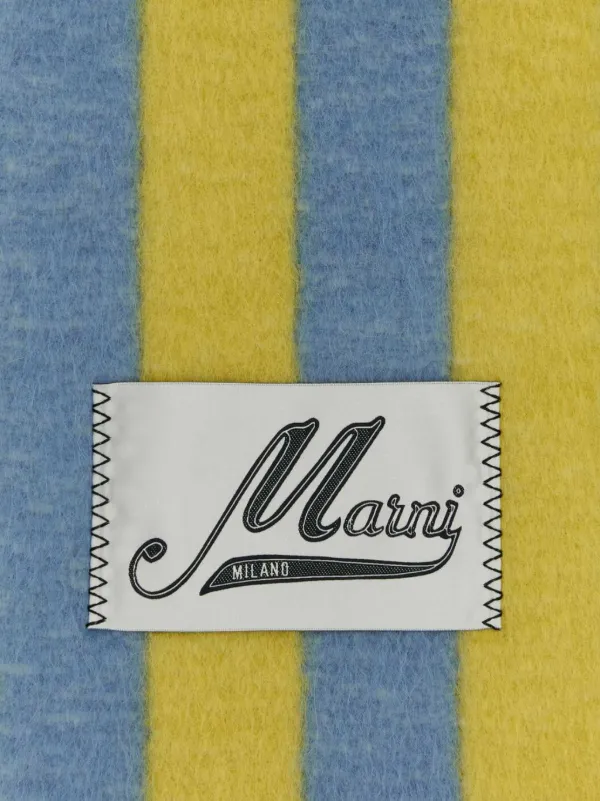 Marni Striped Scarf | Blue | FARFETCH OM