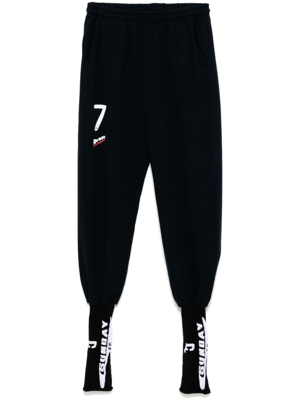 football-sock track pants