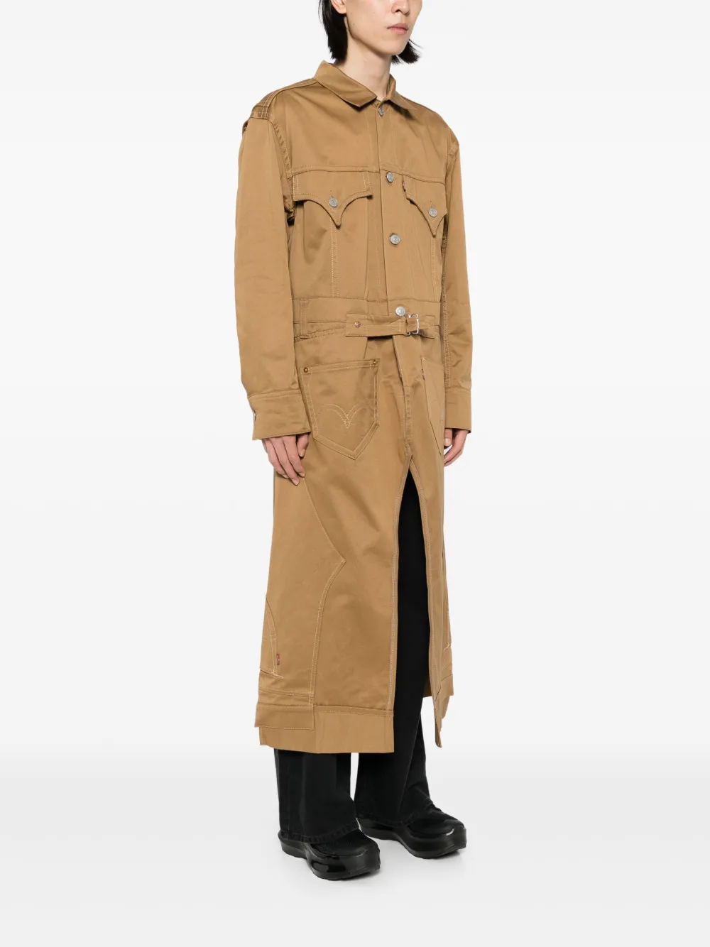 Junya Watanabe MAN x Levi's jas met ceintuur Bruin