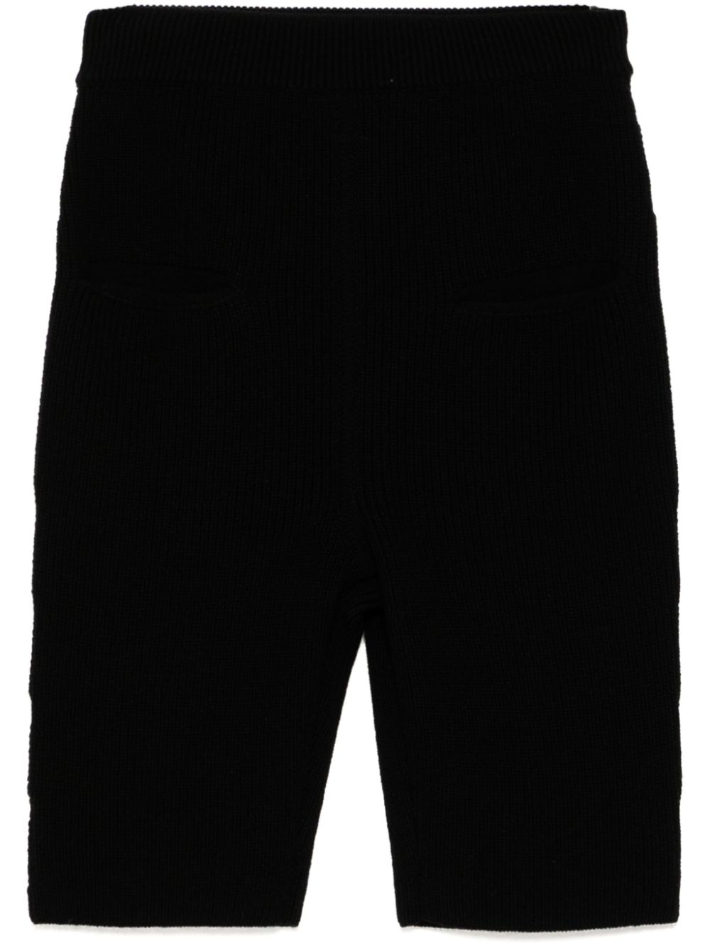 Rick Owens wool knitted short - Black