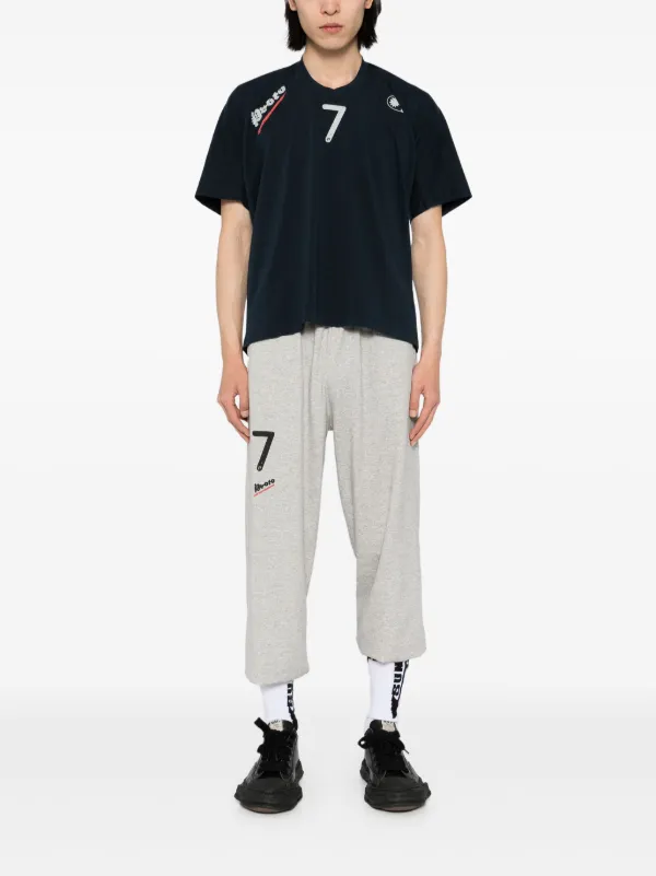PROTOTYPES Moved Neckline T-shirt | Blue | FARFETCH IN
