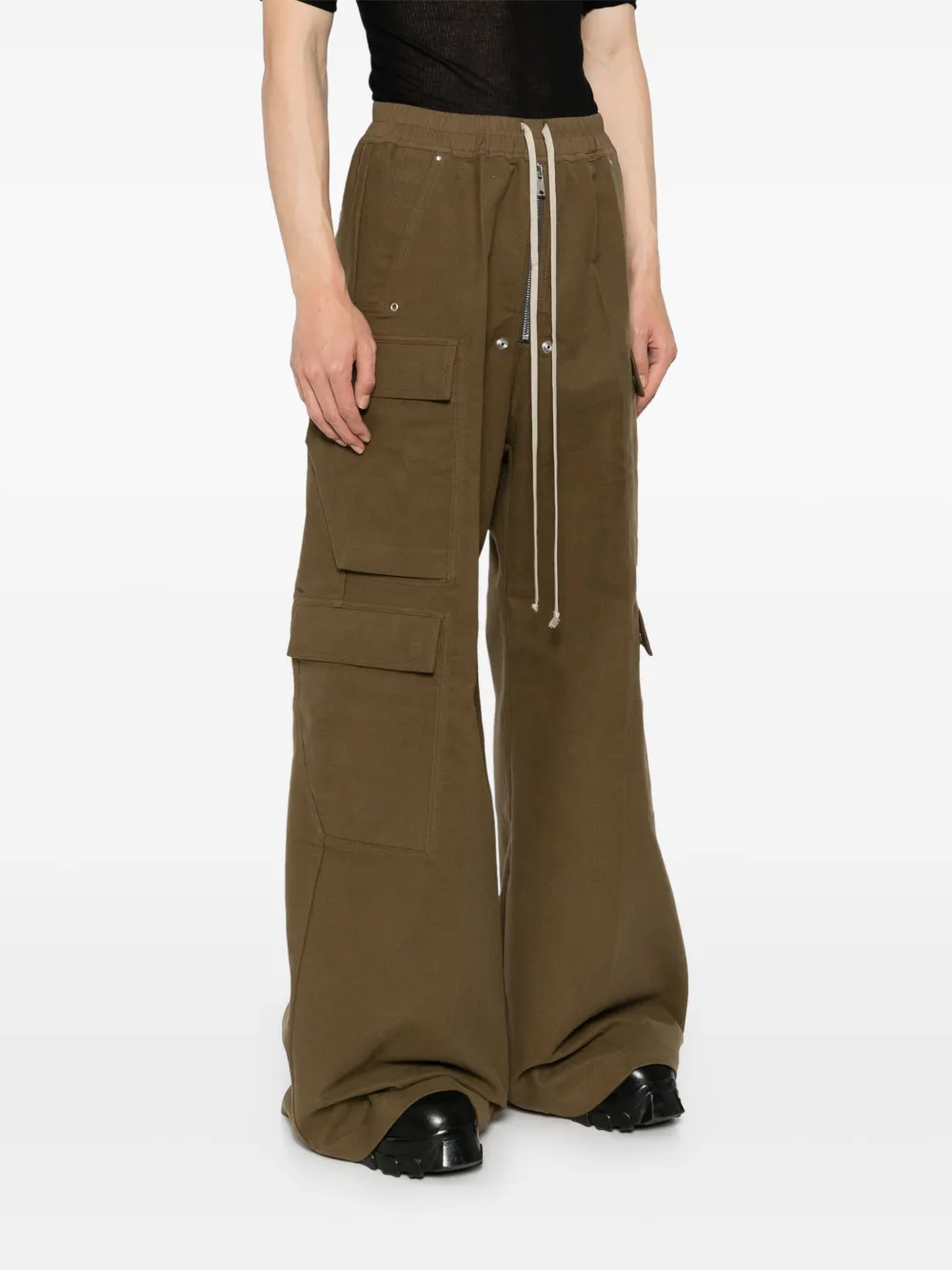 Rick Owens Broek met wijde pijpen Bruin