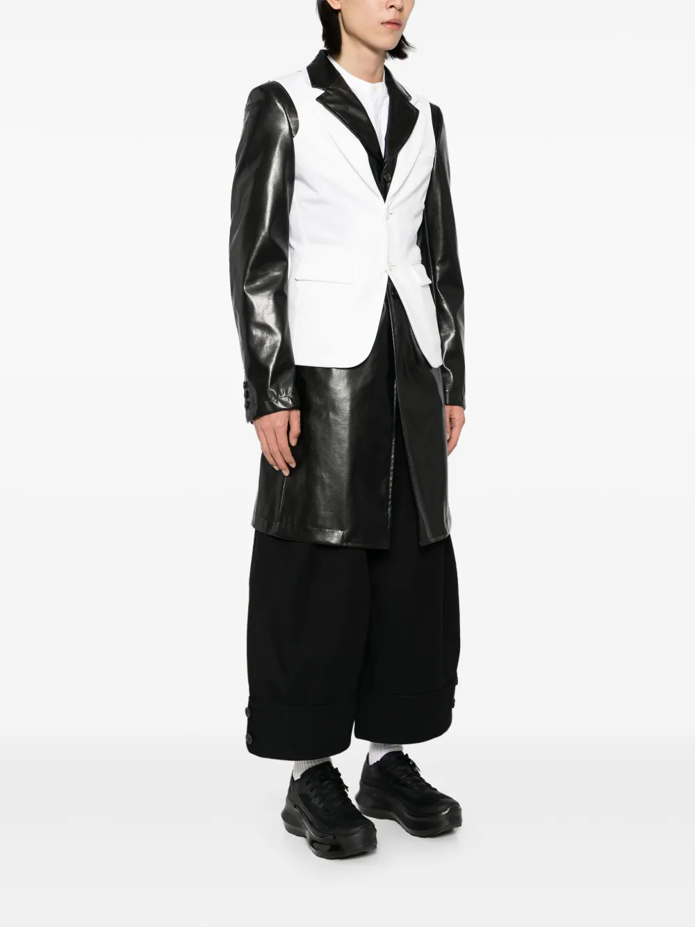 Comme des Garçons Homme Plus Gelaagde jas Zwart