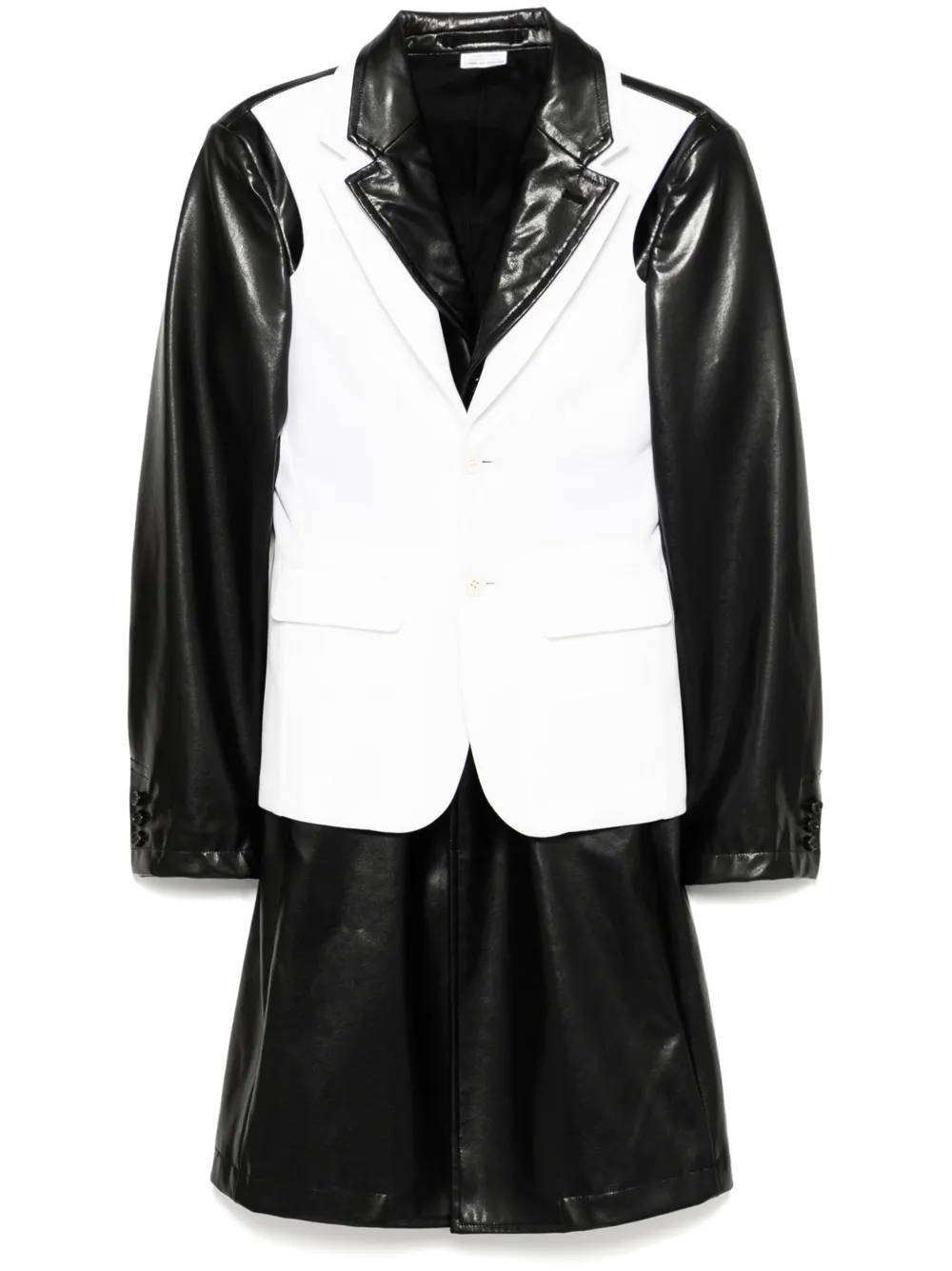 Comme des Garçons Homme Plus layered coat | Black | Image 1