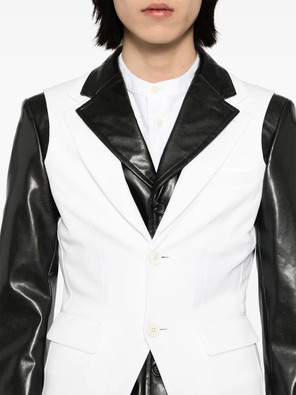 Comme des Garçons Homme Plus Gelaagde jas Zwart