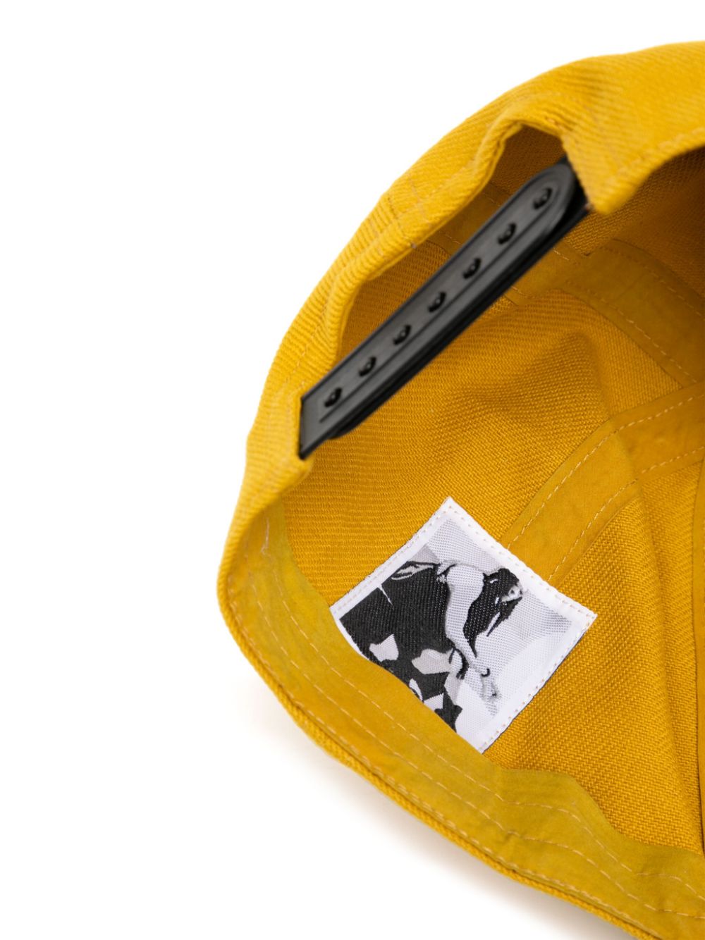 Rick Owens DRKSHDW embroidered logo cap - Geel