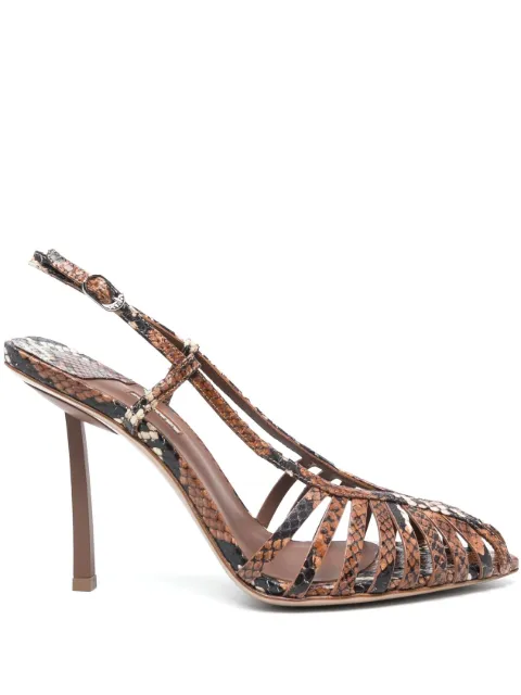 Le Silla 100mm Cage slingback pumps