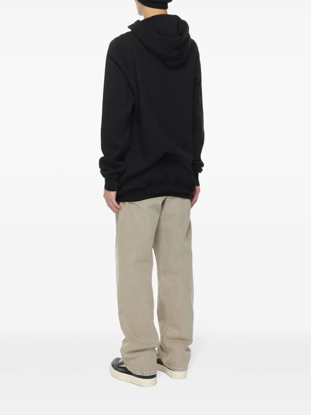 Rick Owens Hoodie met spiegelende studs Zwart