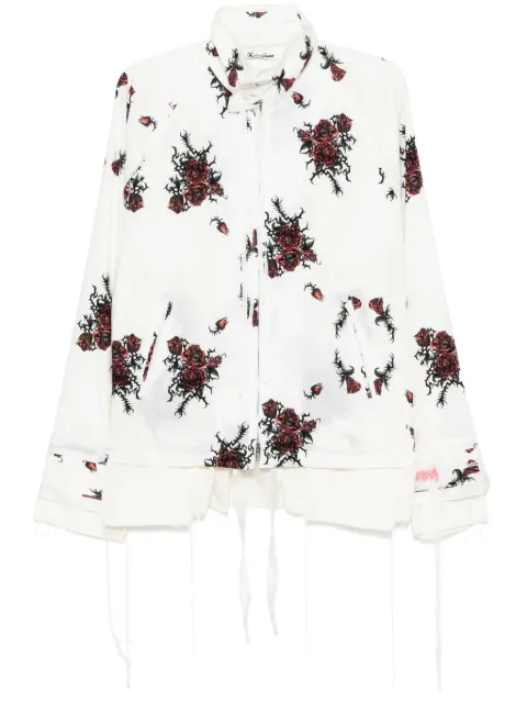 midorikawa blusa con bordes sin rematar