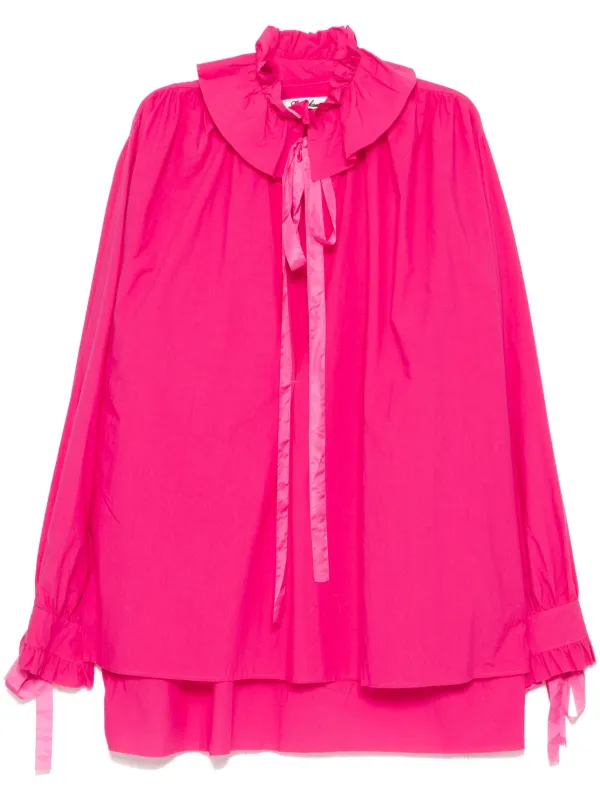 Midorikawa Raw Edge Blouse | Pink | FARFETCH ZA
