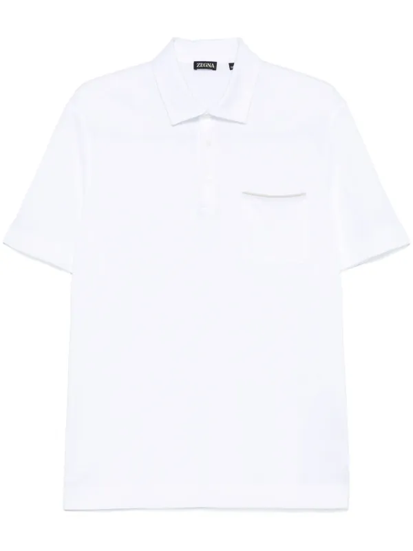 Zegna Cotton Polo Shirt | White | FARFETCH