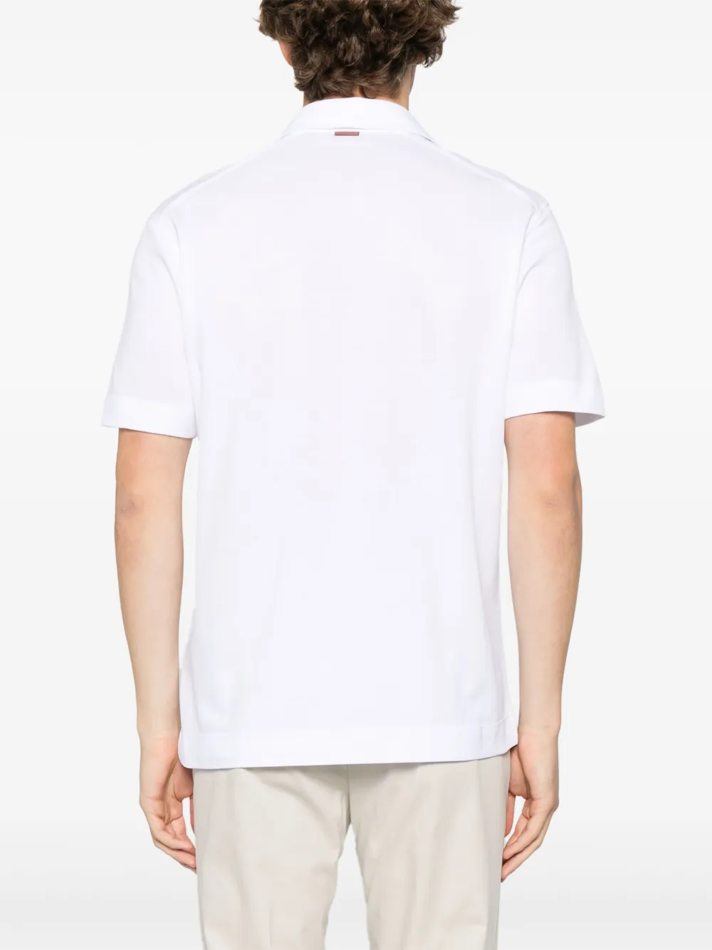 Zegna Katoenen poloshirt Wit