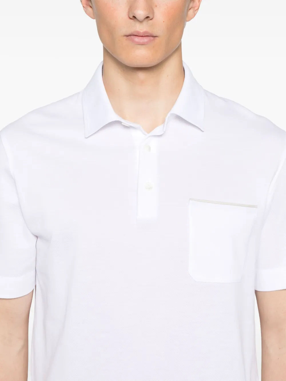 Zegna Katoenen poloshirt Wit