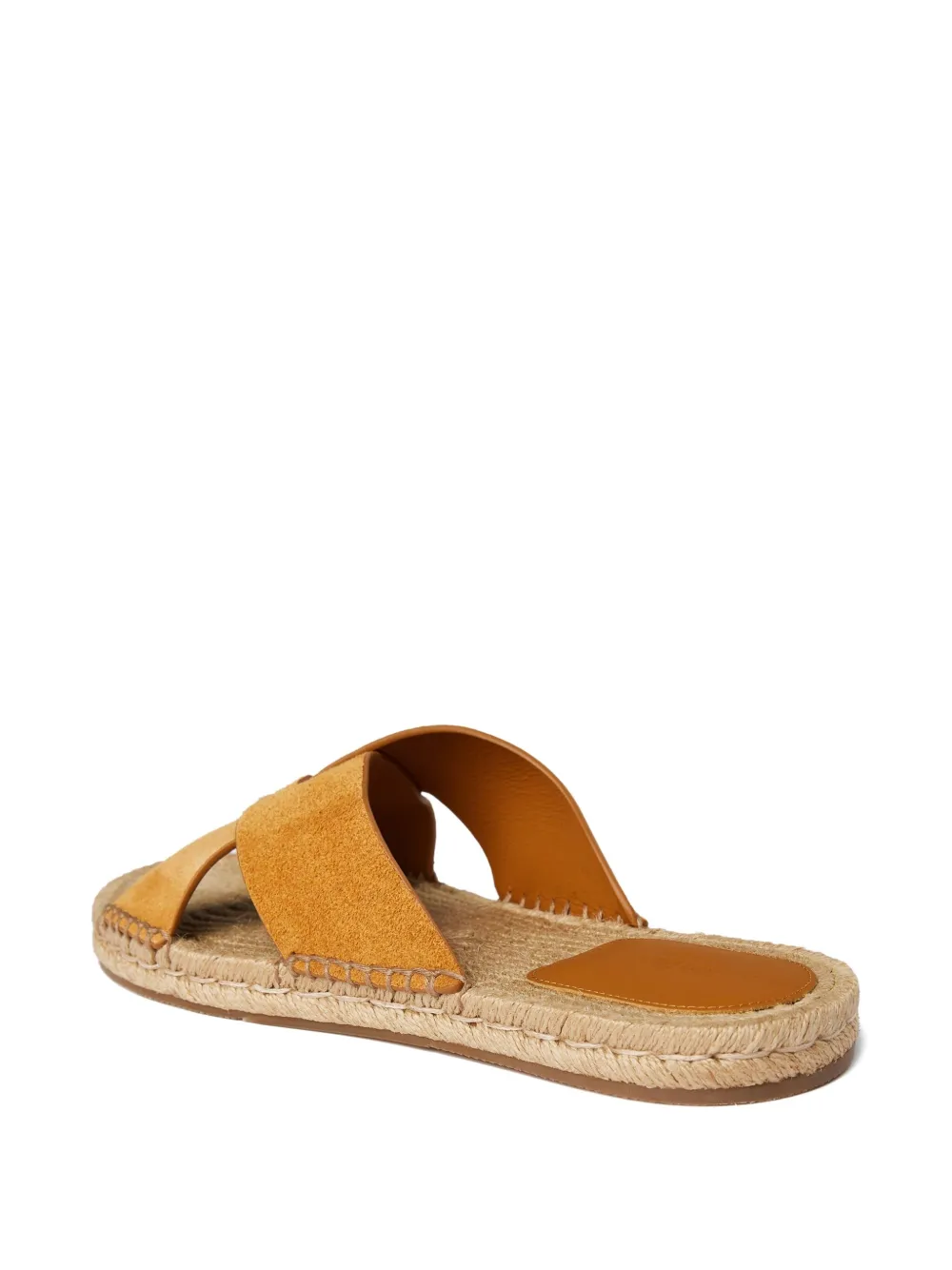 Zegna cross-strap espadrille sandals Brown