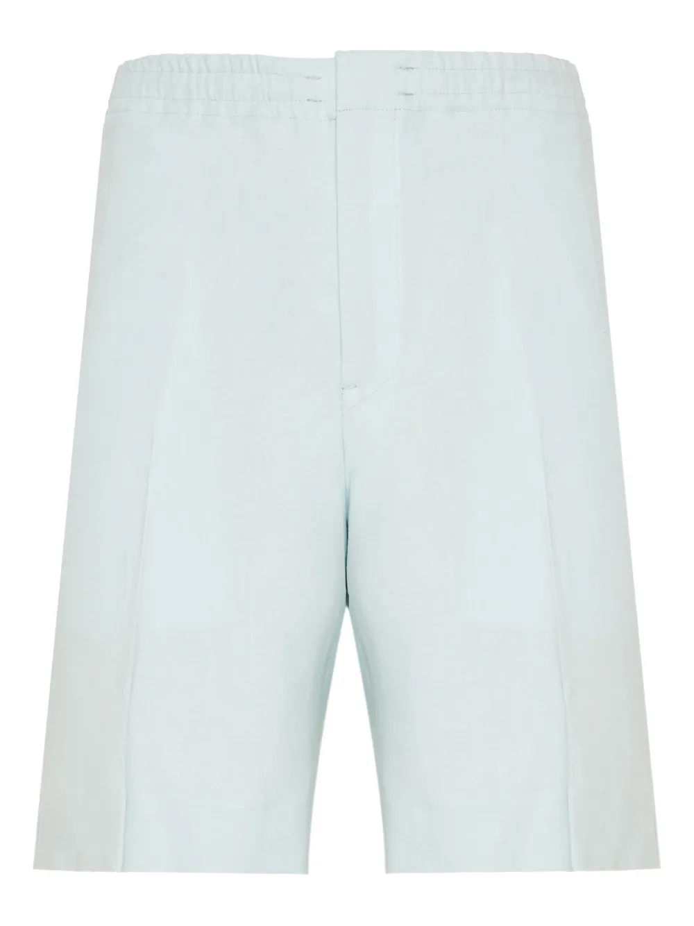 Zegna Elasticated-waist Bermuda Shorts In Blue