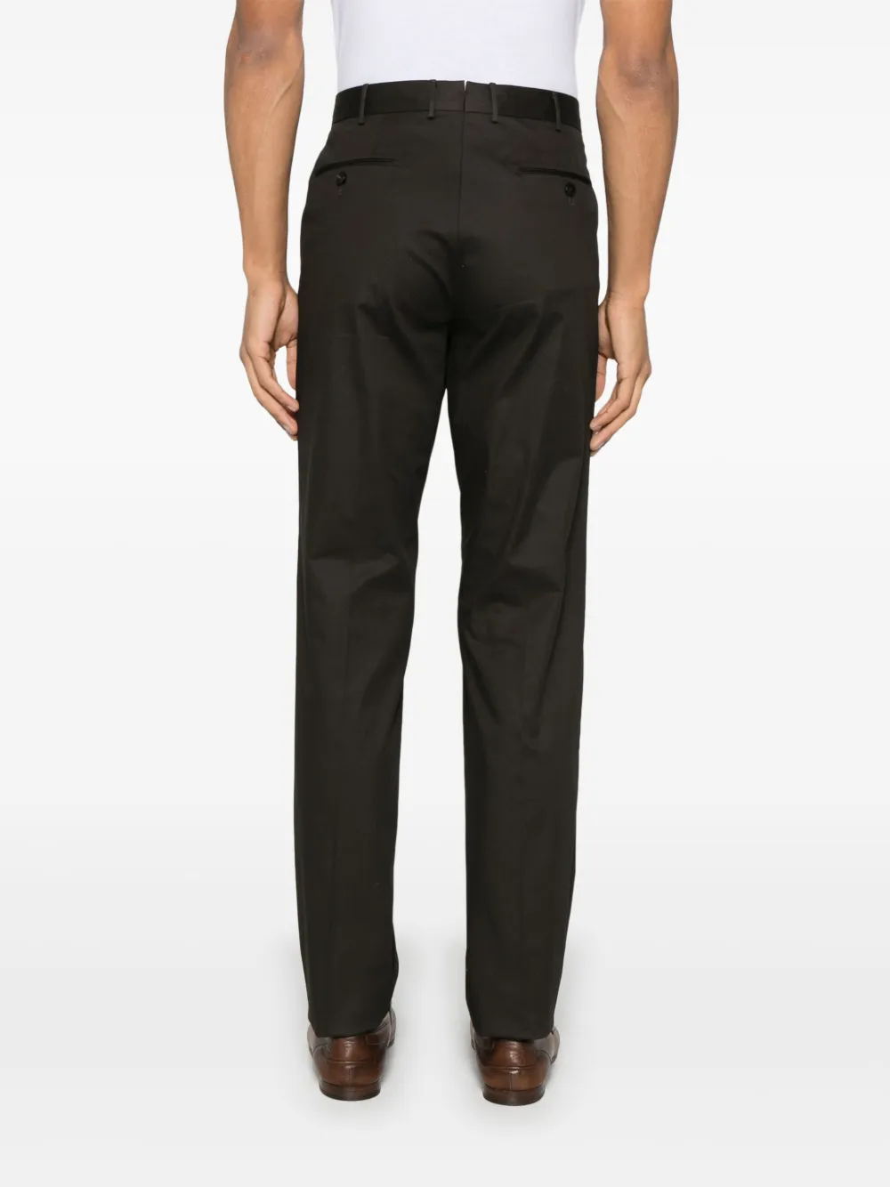 Zegna Chino met toelopende pijpen Bruin
