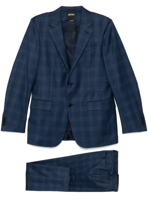 Zegna checked suit