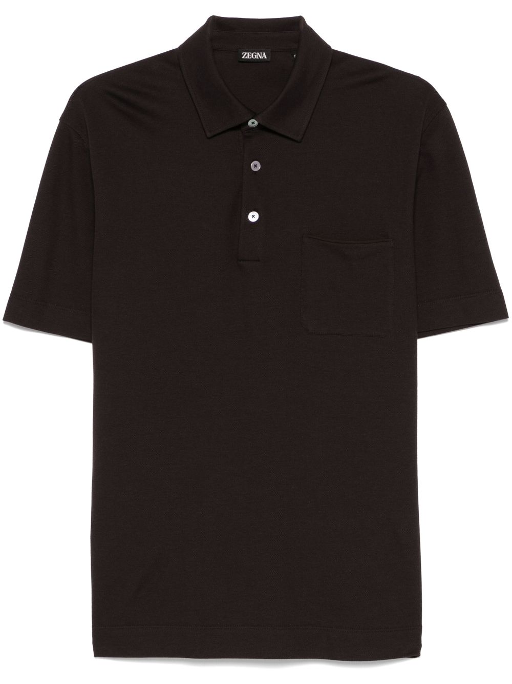 Zegna cotton polo shirt - Brown