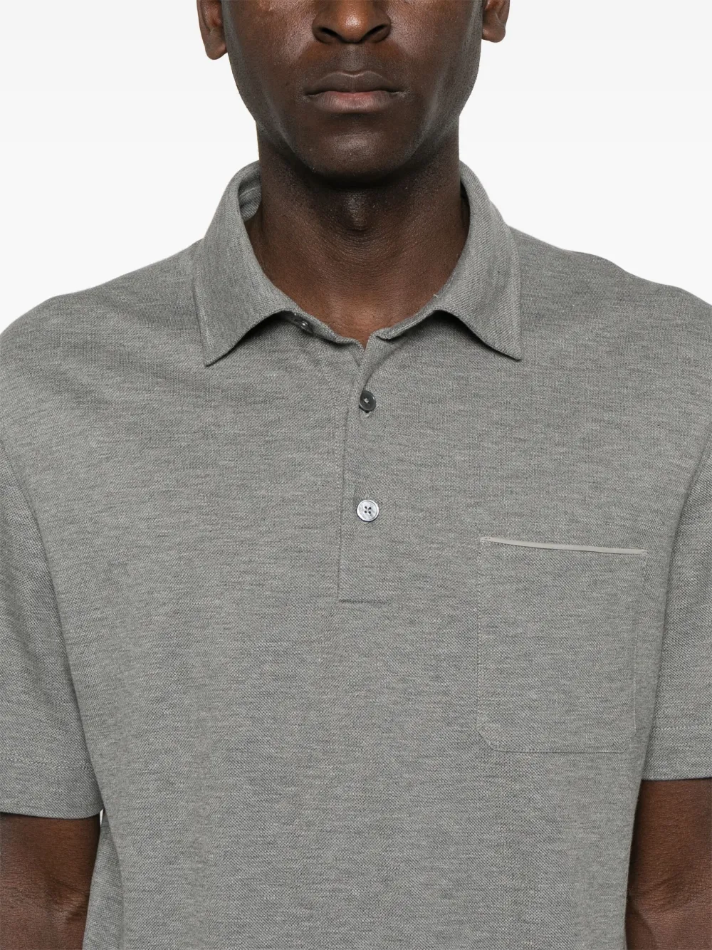 Zegna Katoenen poloshirt Grijs