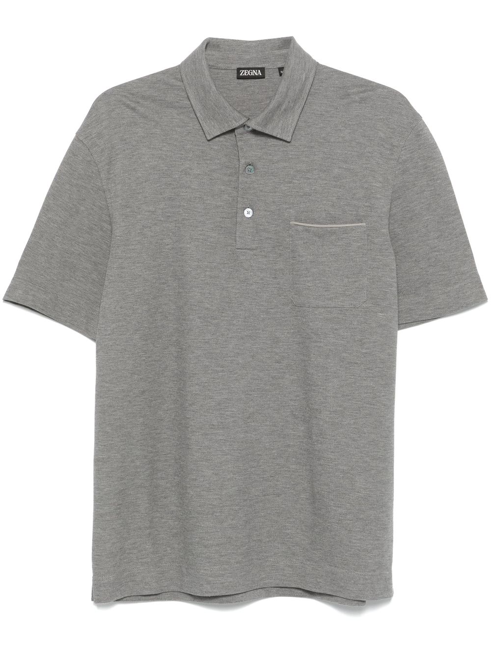 Zegna cotton polo shirt - Grey