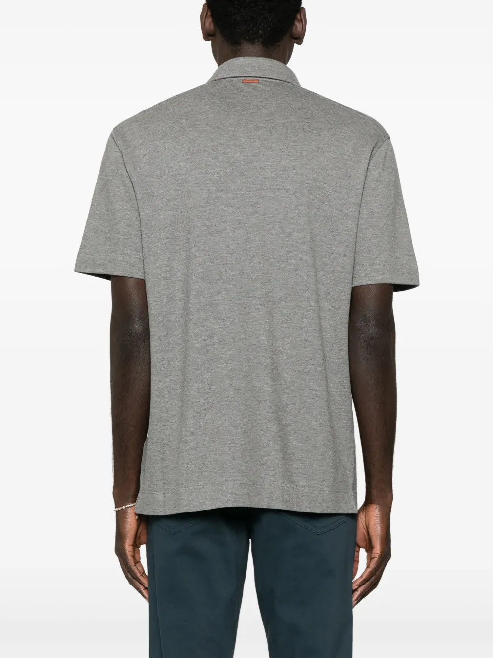 Zegna Katoenen poloshirt Grijs