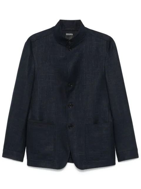 Zegna slub-texture jacket