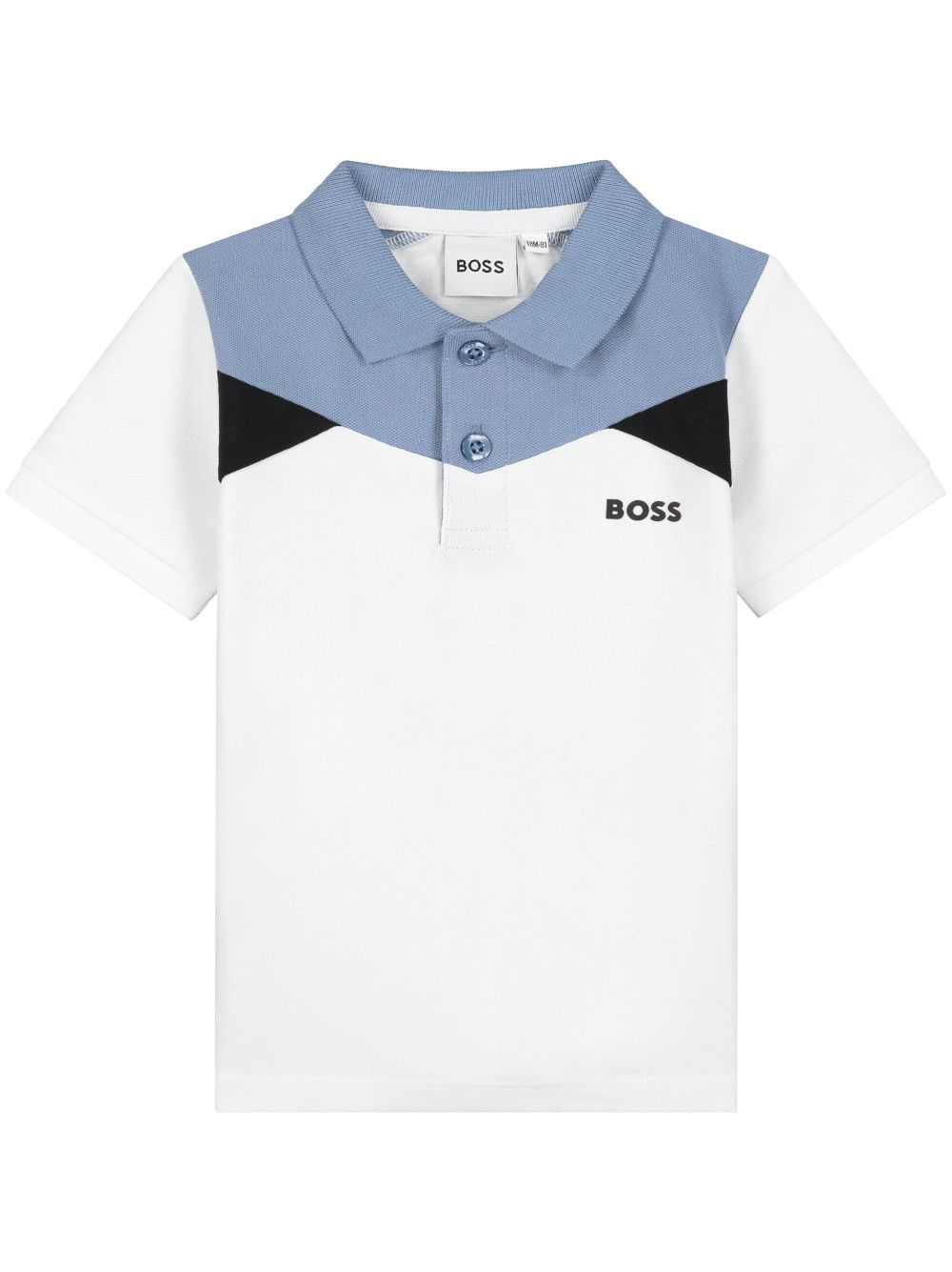 HUGO KIDS printed polo shirt - White