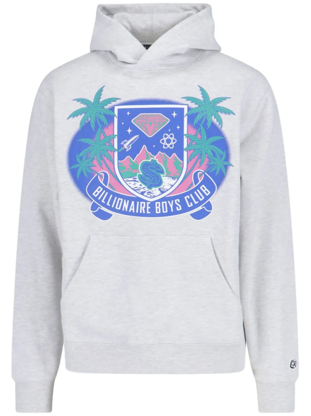 Billionaire Boys Club Tropical Crest Popover hoodie Grijs