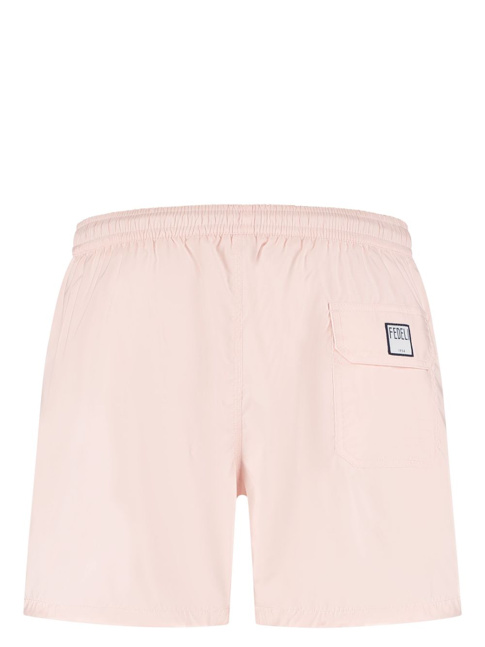 Fedeli logo-patch swim shorts - Roze