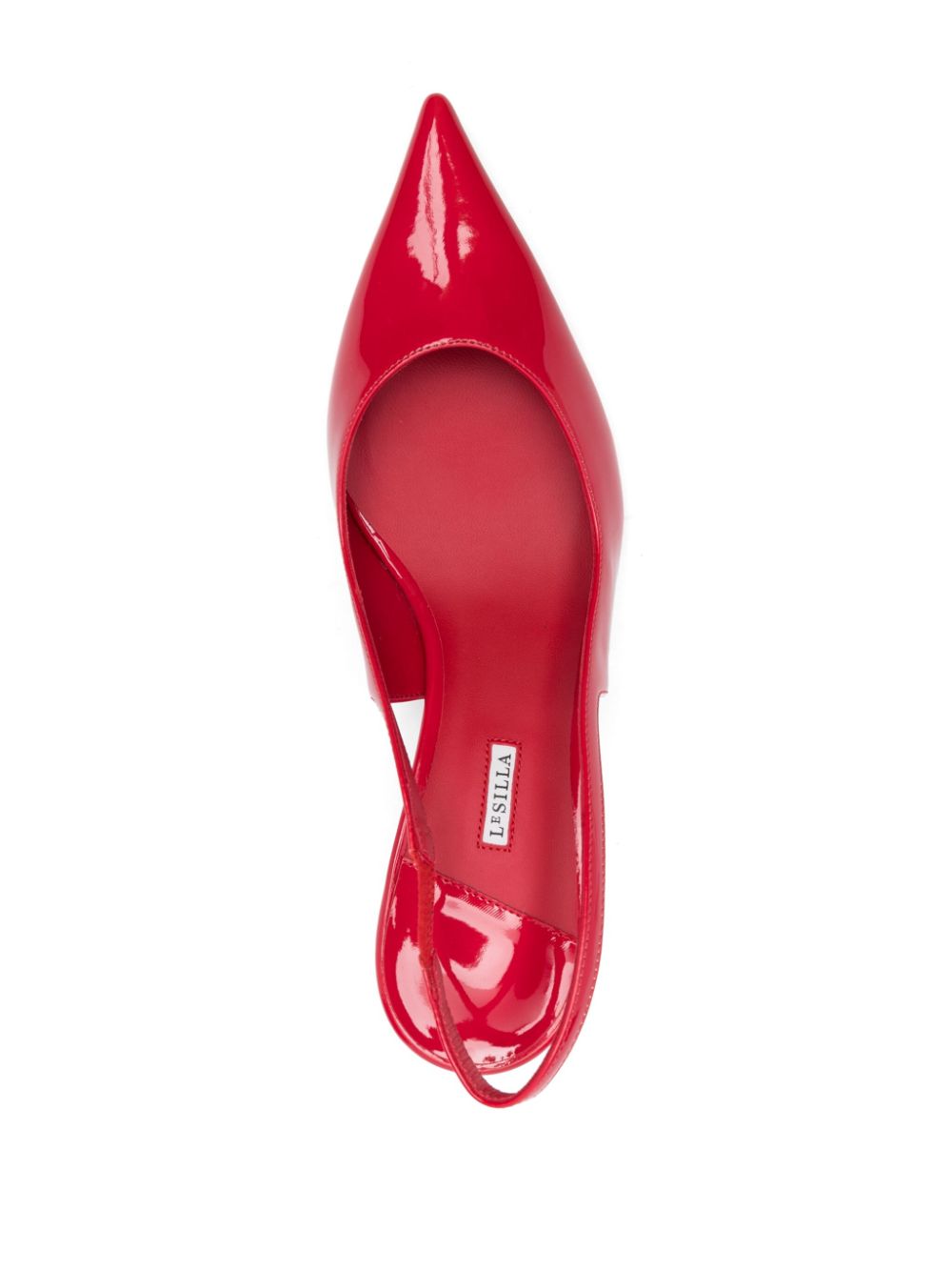 Le Silla 60 mm slingback pumps Rood