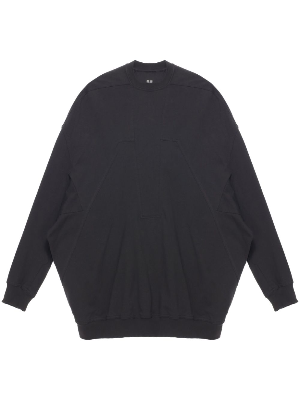 Rick Owens Splintered Peter In Sweatshirt In Black