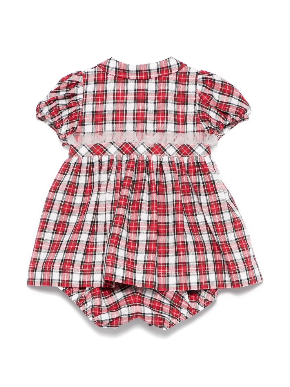 Monnalisa Jurk met tartan ruit - Rood