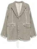 midorikawa raw edge blazer - Grey