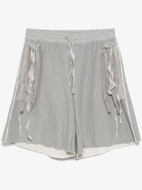 midorikawa shorts con detalle de flecos