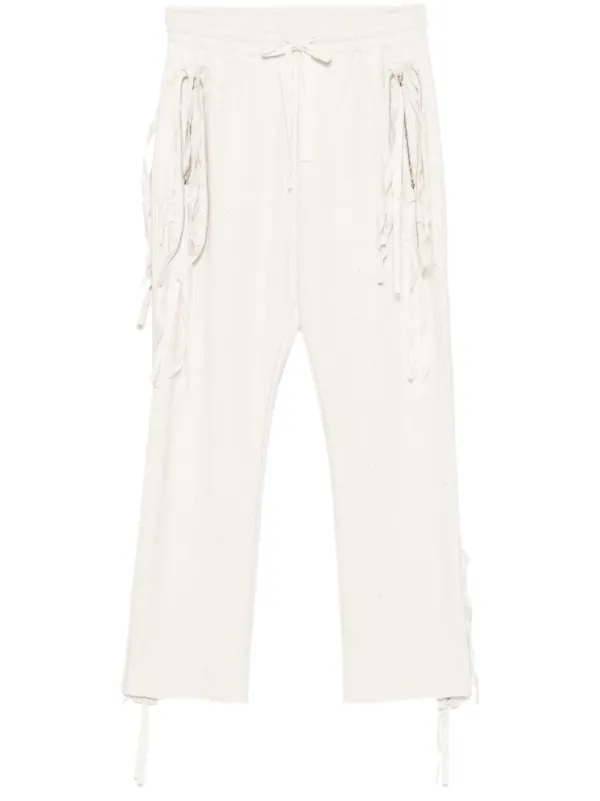 Midorikawa raw-edge Trousers | Neutrals | FARFETCH ZA