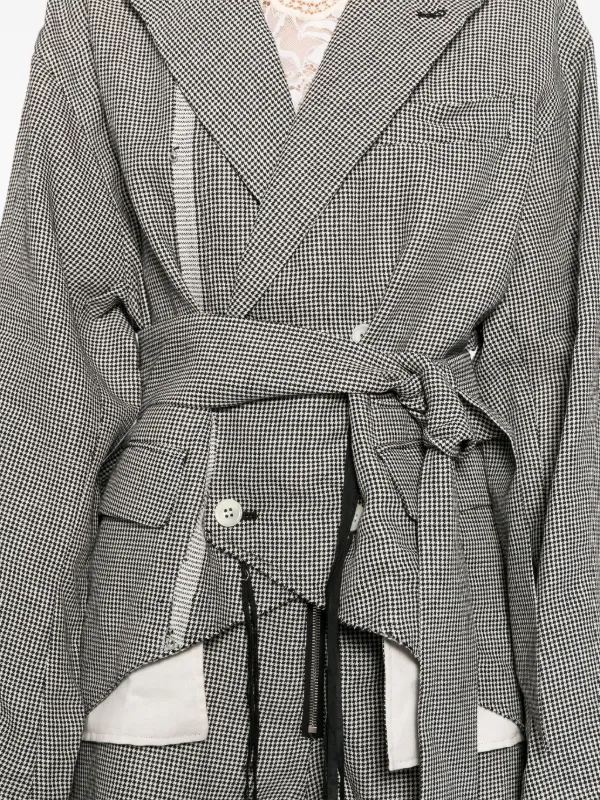 Midorikawa Raw Edge Blazer | White | FARFETCH IN