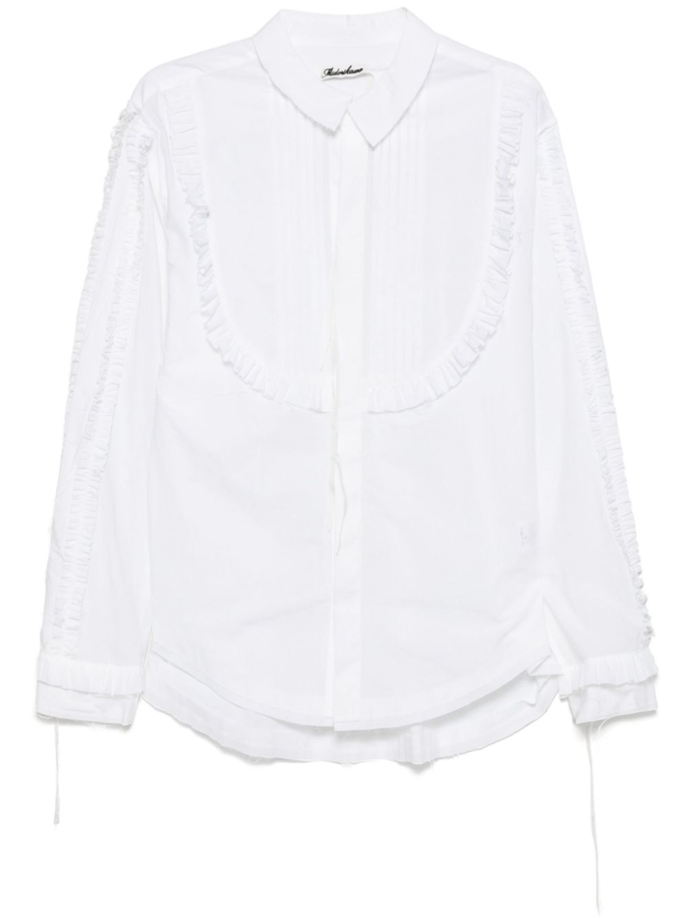 raw edge blouse