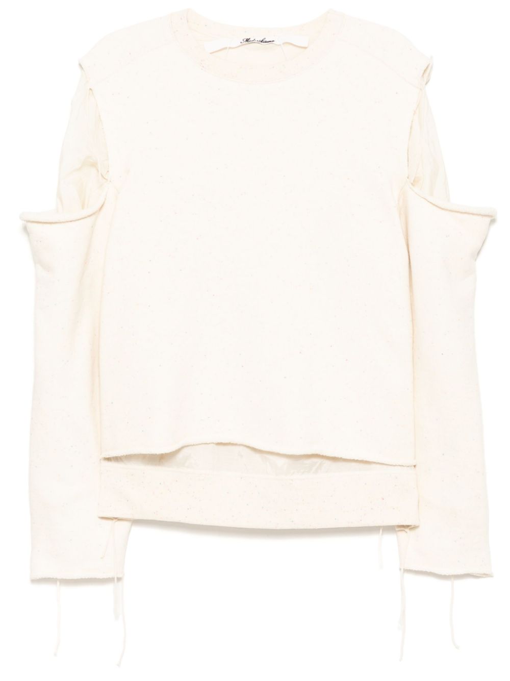 raw edge sweatshirt