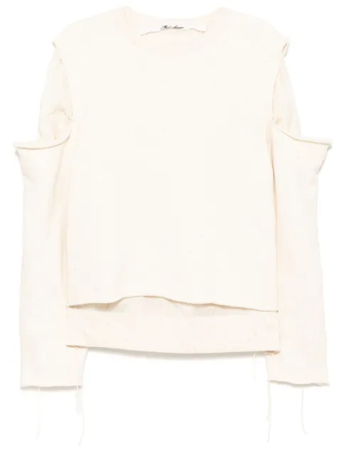 midorikawa sudadera con bordes sin rematar
