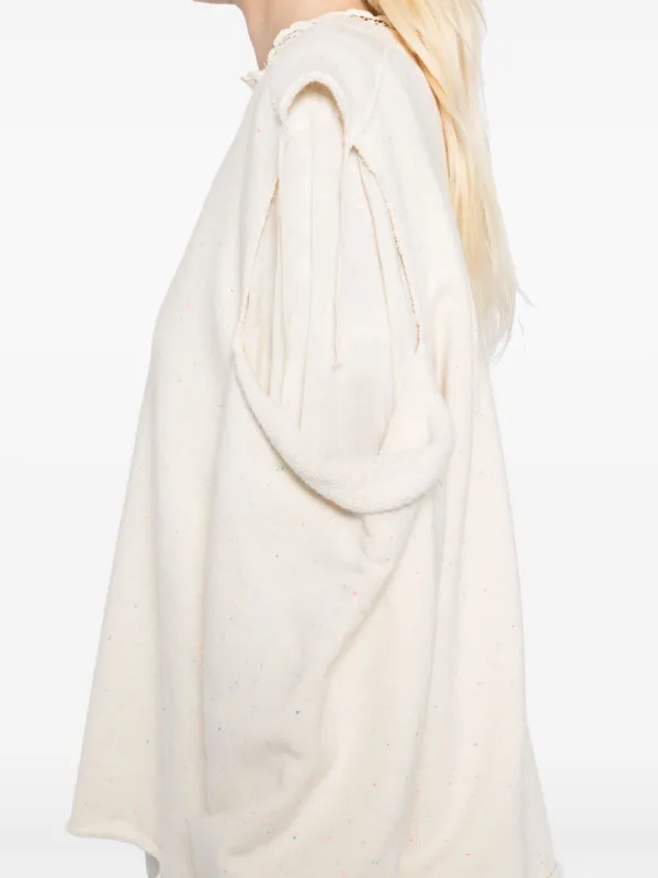Midorikawa Raw Edge Sweatshirt | Neutrals | FARFETCH JO